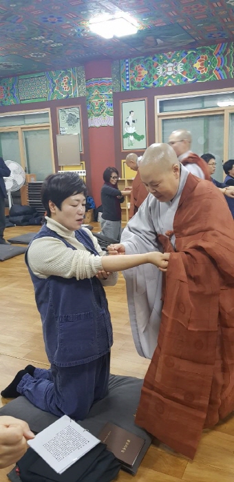 1기생 수계식 장면